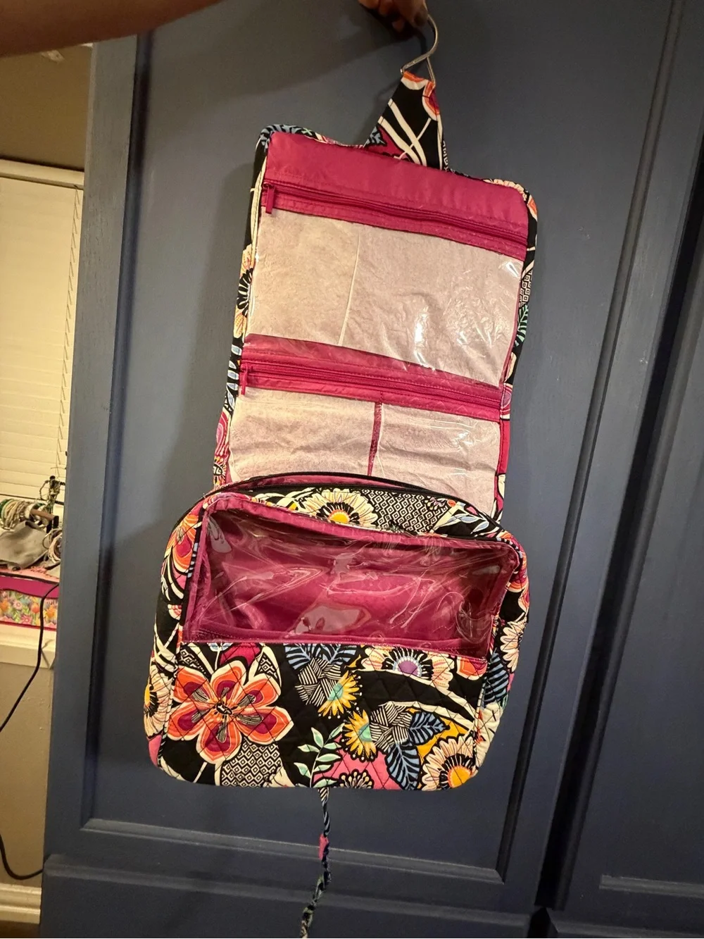 Vera Bradley Quilted Floral Cosmetic Case - Pink Multi